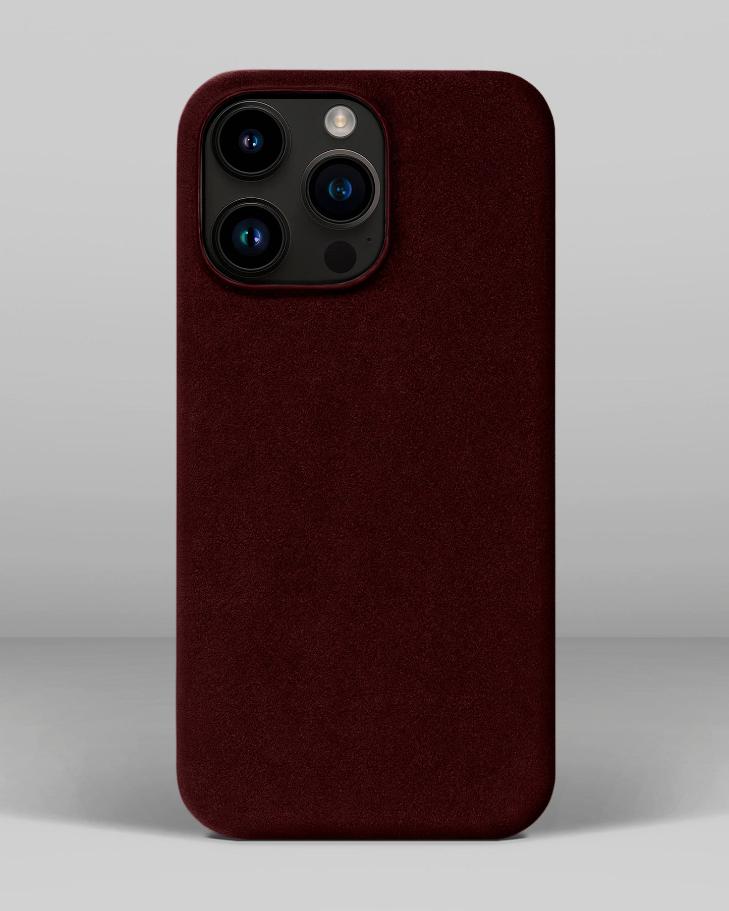 Red Alcantara Case for iPhone 14 Pro Max