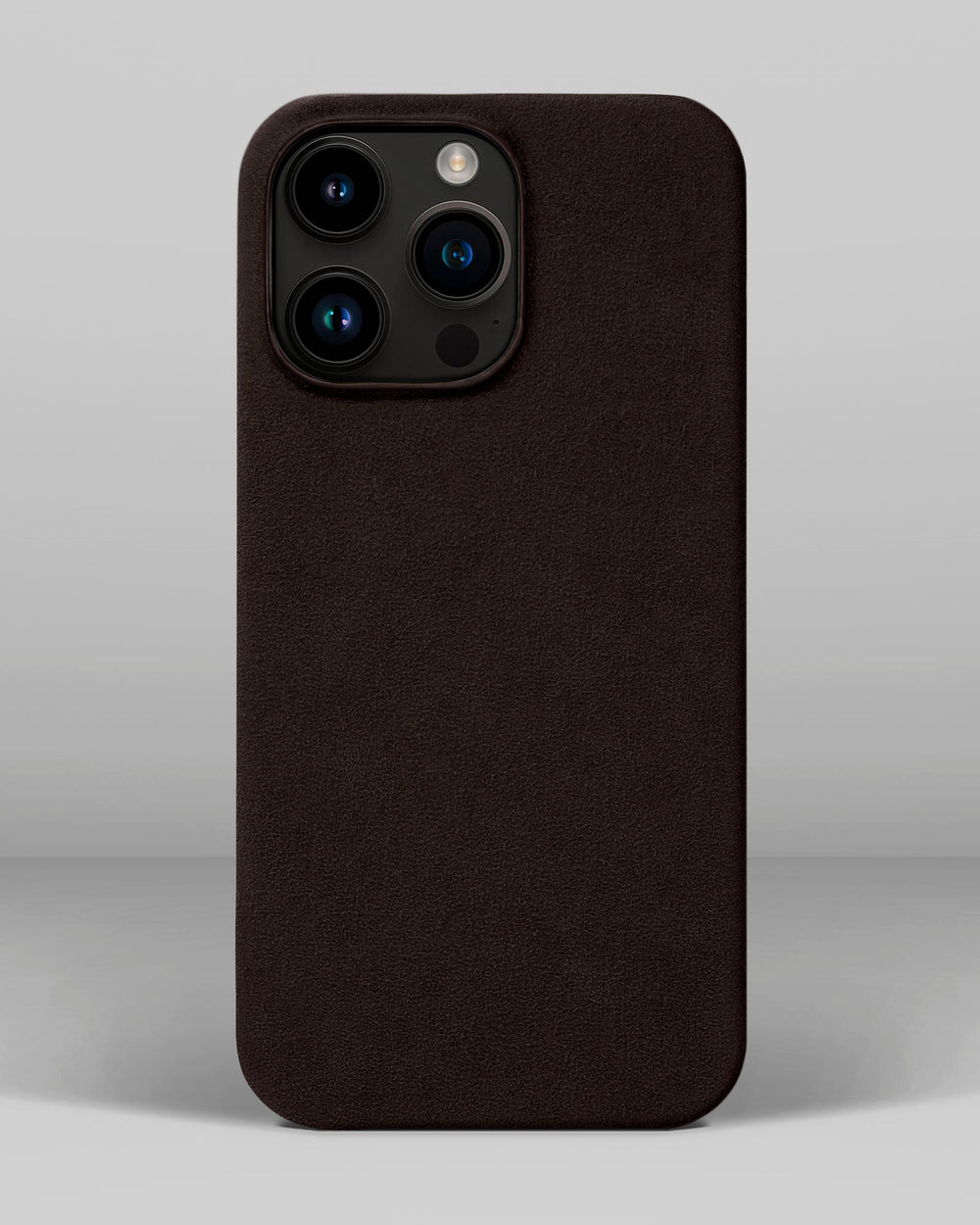 Dark Brown Alcantara Case for iPhone 14 Pro Max