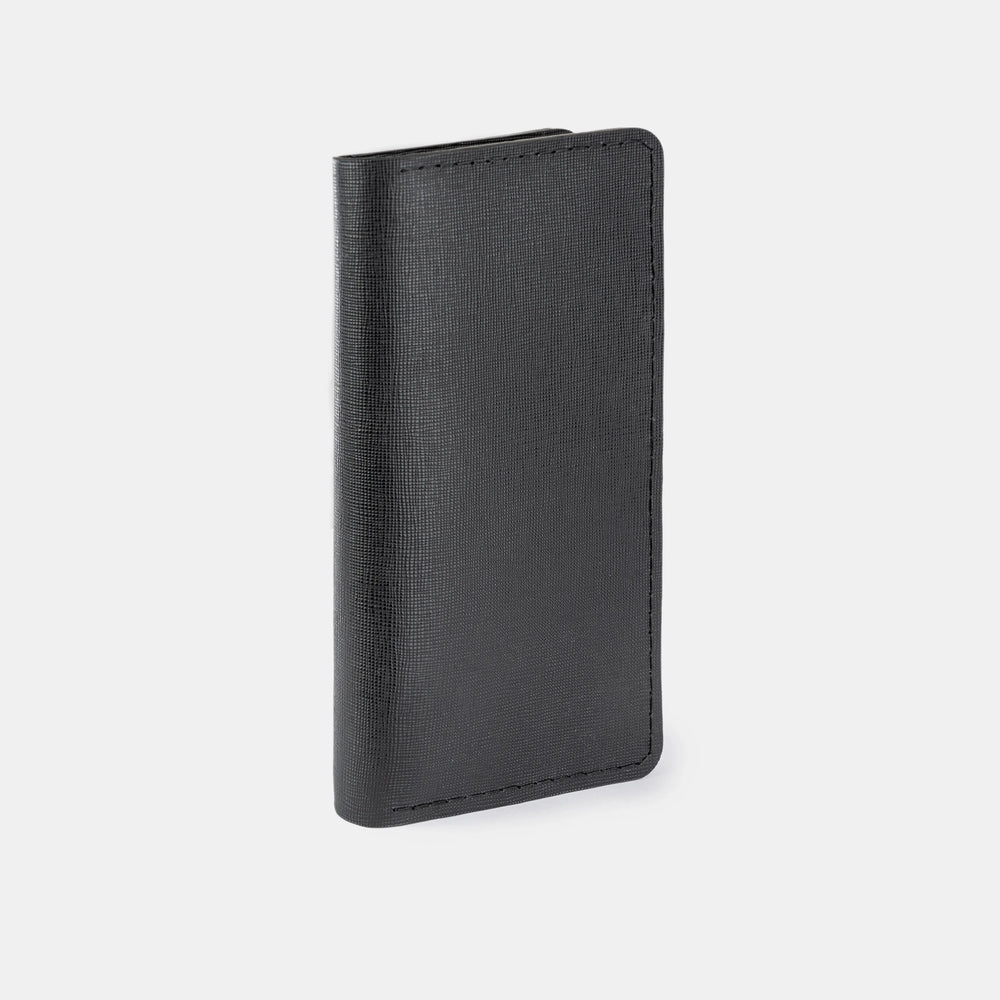 Кошелёк из чёрной телячьей кожи Saffiano