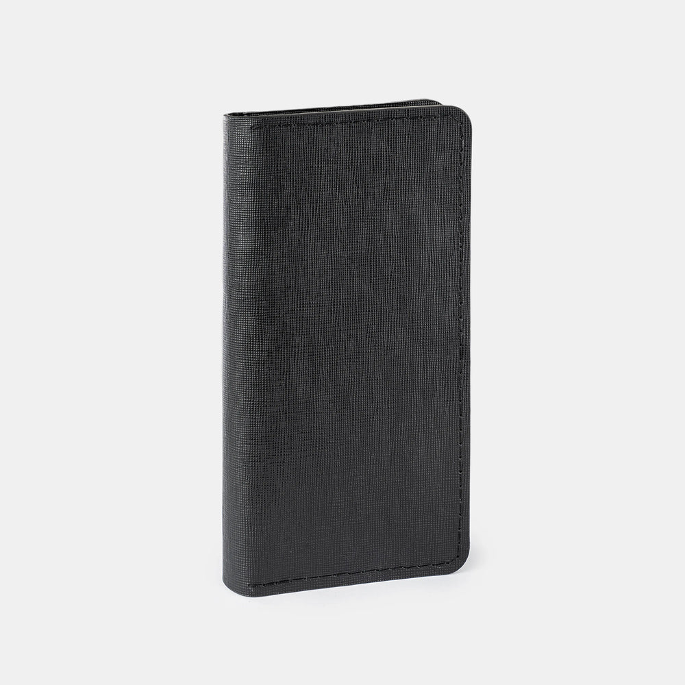 Кошелёк из чёрной телячьей кожи Saffiano