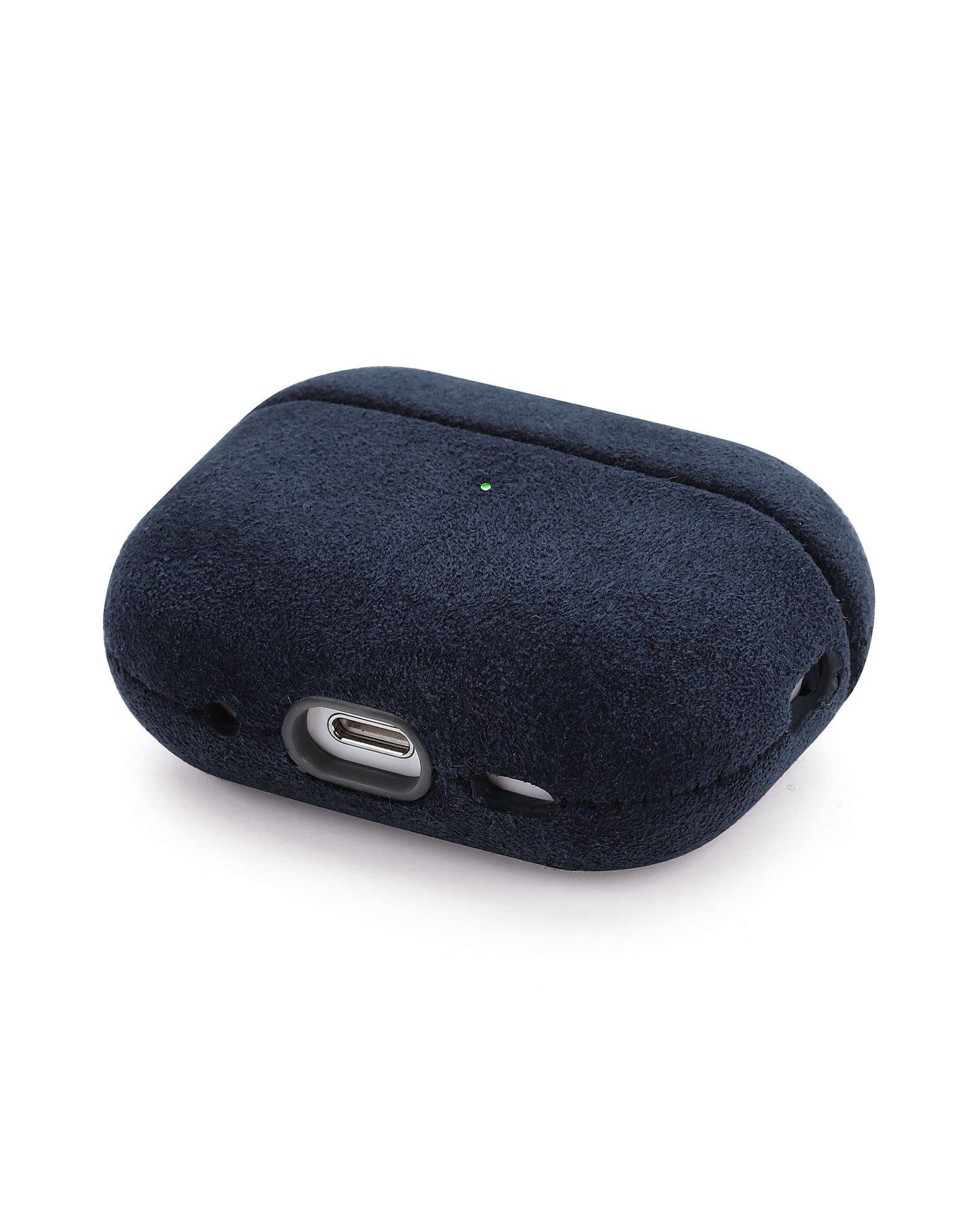 AirPods 4 case in blue Alcantara