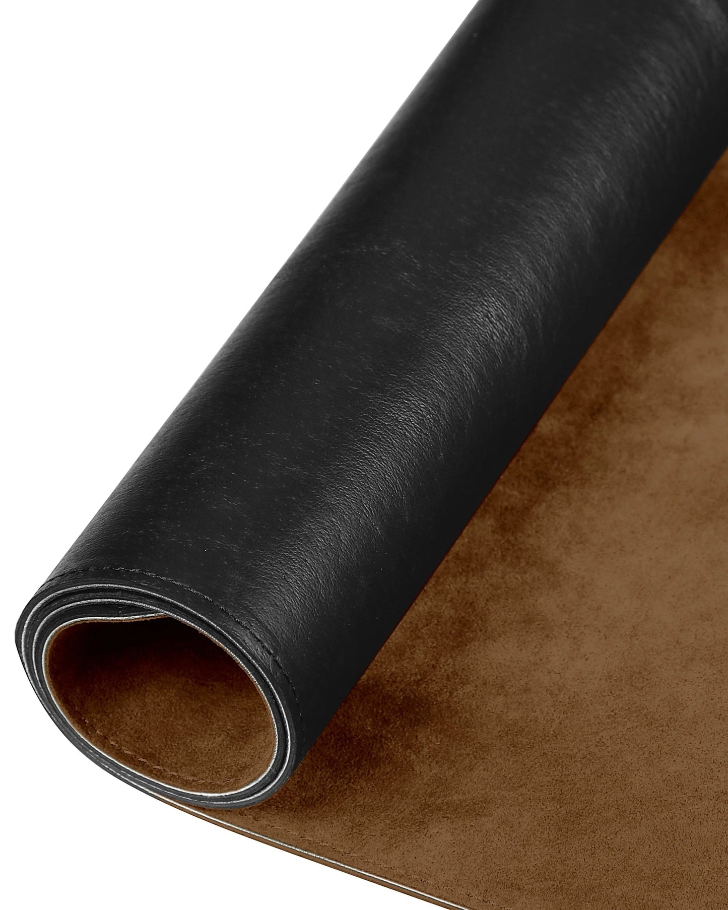 Desk mat made of red alcantara