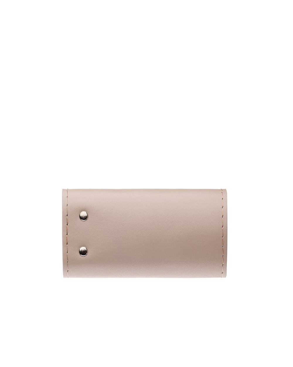 Key holder made of beige smooth calf leather