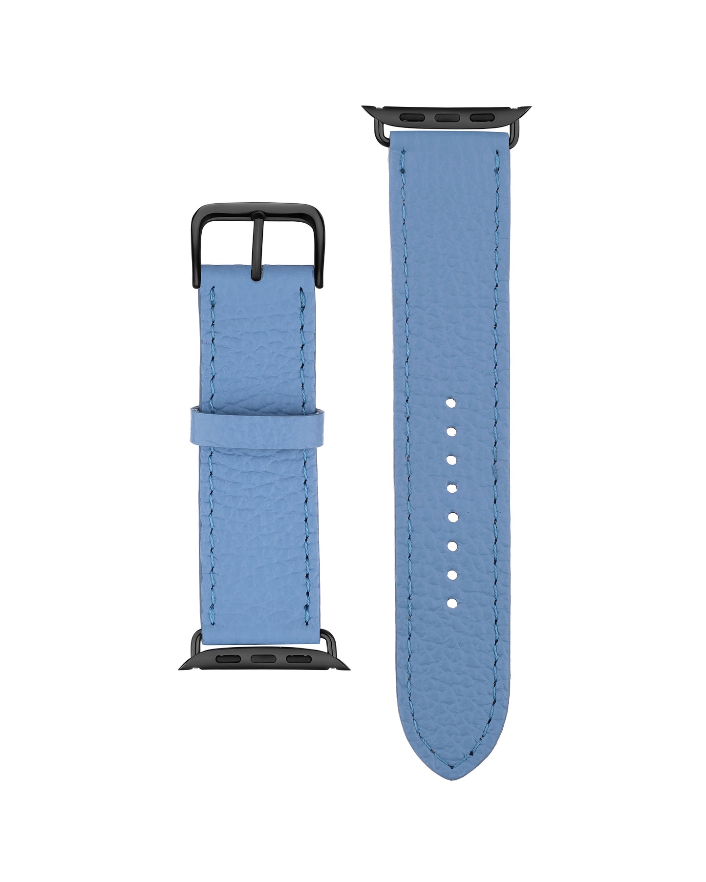 Strap for Apple Watch made of calf leather floater in turquoise color
