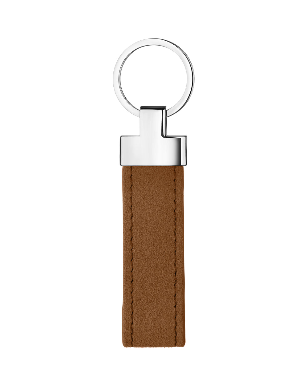 Keychain made of red Alcantara