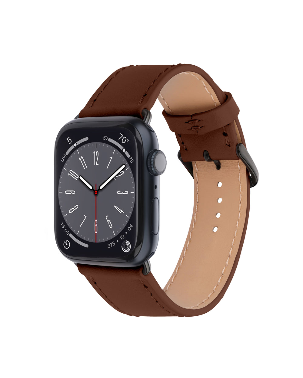 Apple Watch leather strap in red