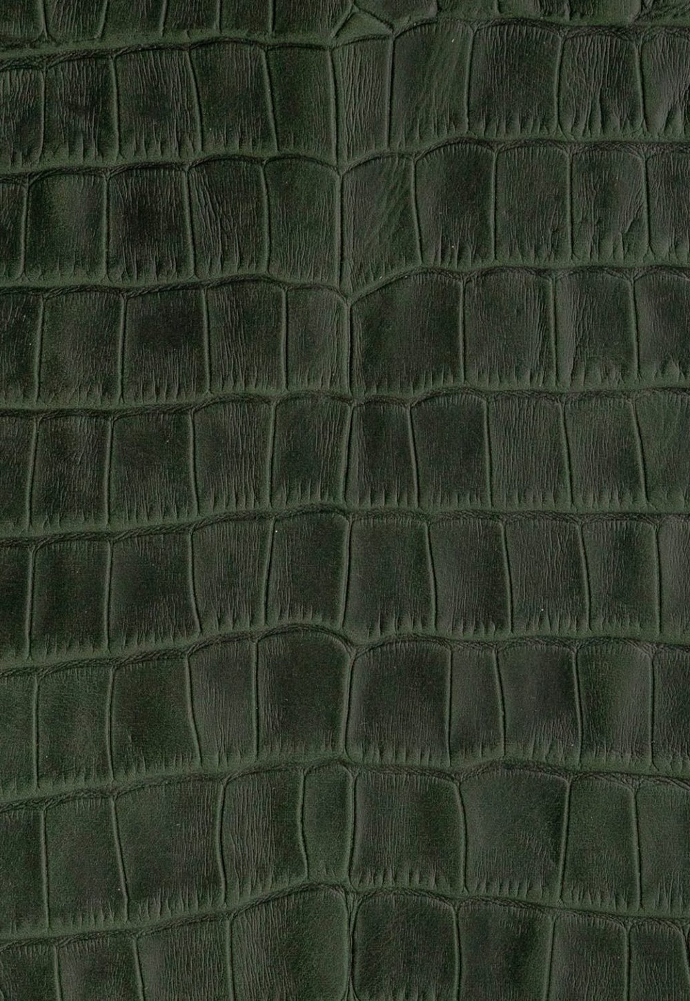 Case for Samsung in dark green color with crocodile embossing