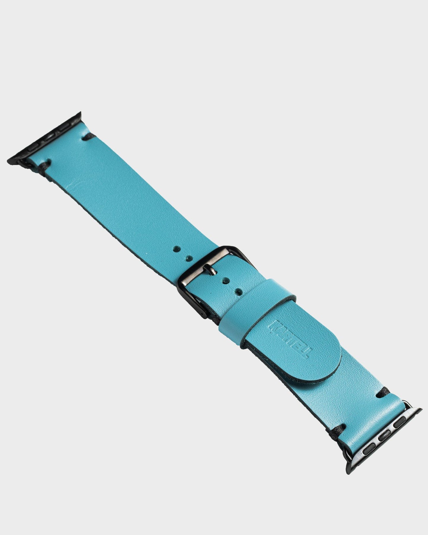 Apple Watch strap made of calfskin in Tiffany color