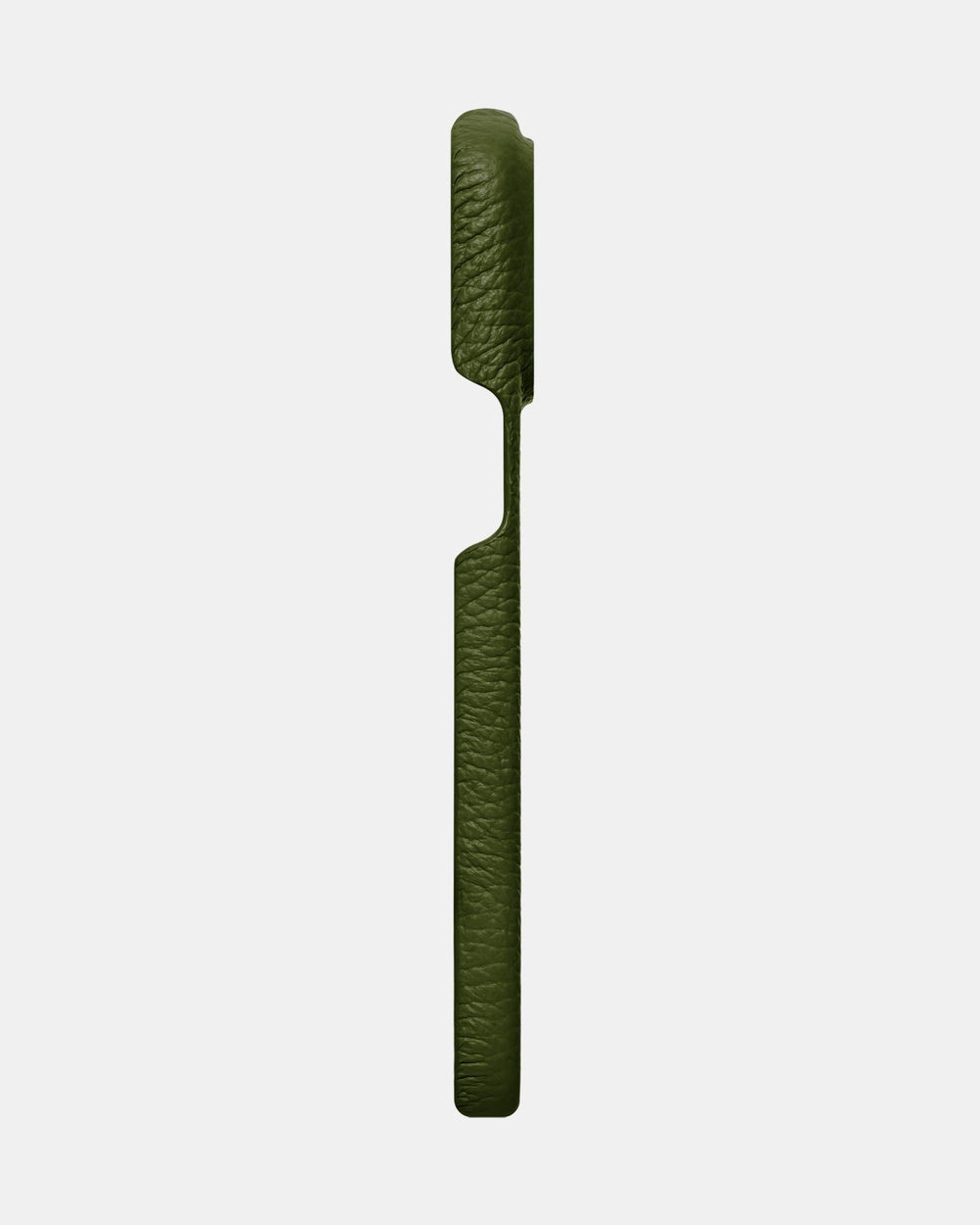 Olive leather case for iPhone 16 Pro