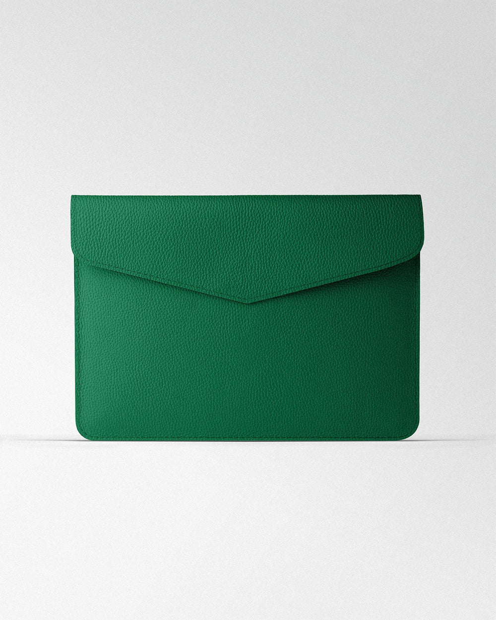 Чохол Magnetic Envelope із зеленої текстурної шкіри для MacBook