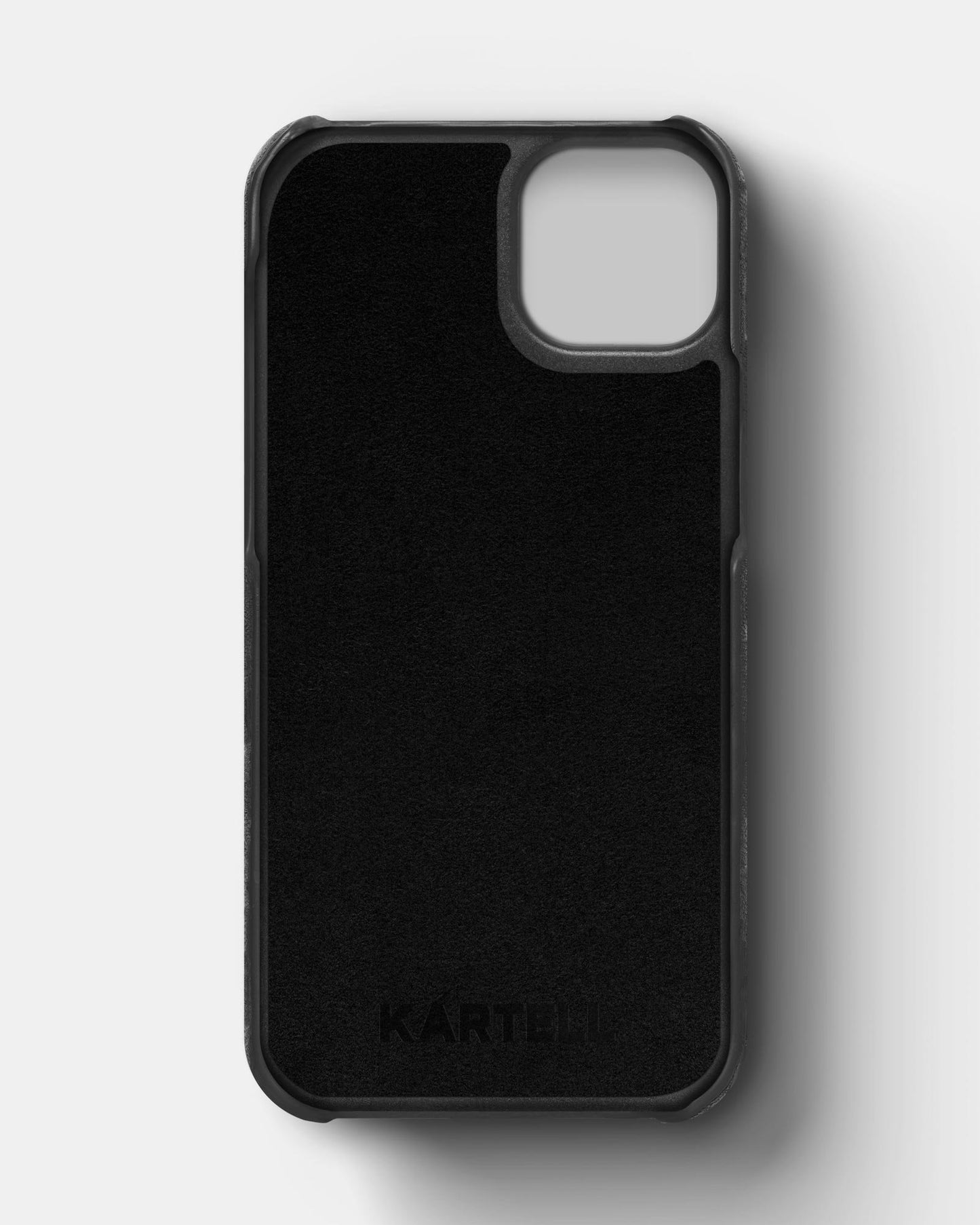 Gray alcantara case for iPhone 14 Plus