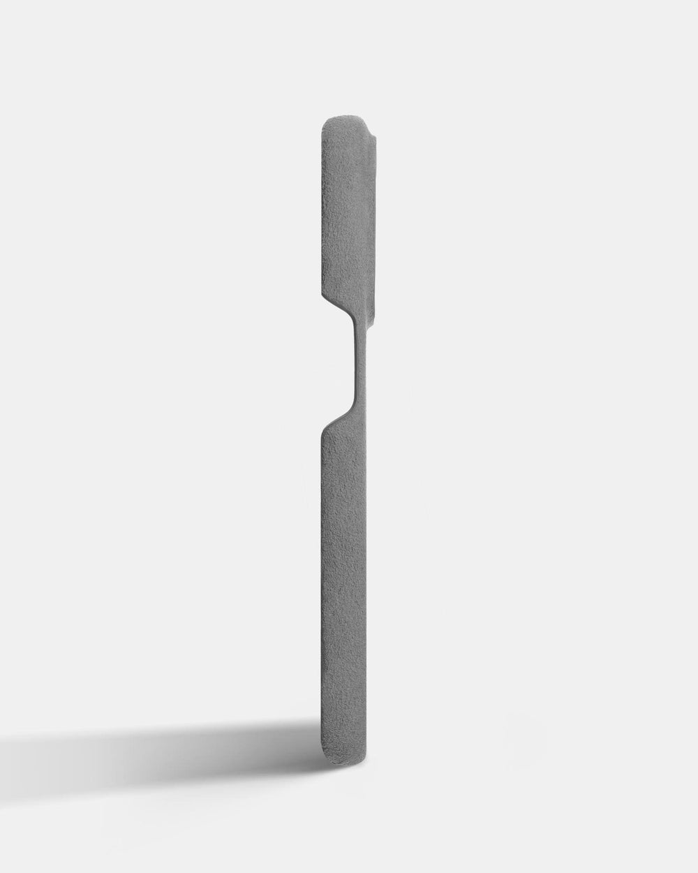 Light gray alcantara case for iPhone 15