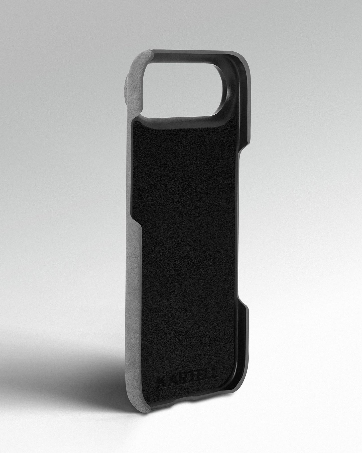 Light gray Alcantara case for iPhone 17 Air