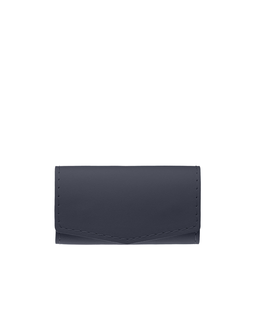 Key holder made of blue smooth calf leather