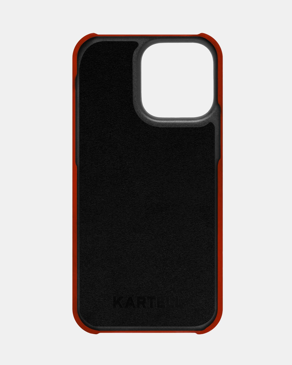Red leather case for iPhone 16 Pro Max