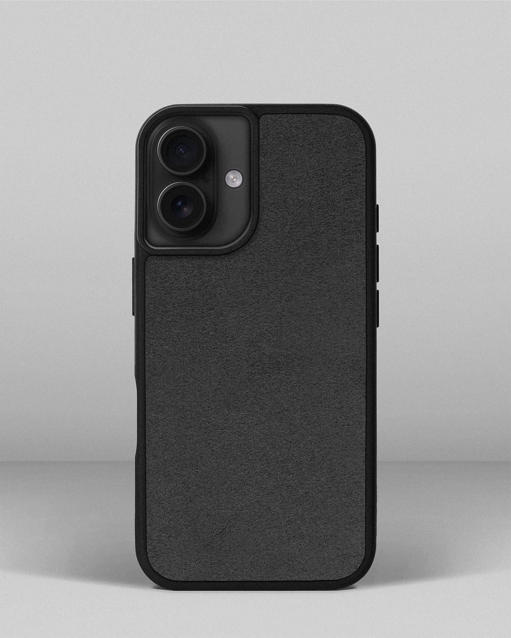 Case with gray alcantara insert for iPhone 14