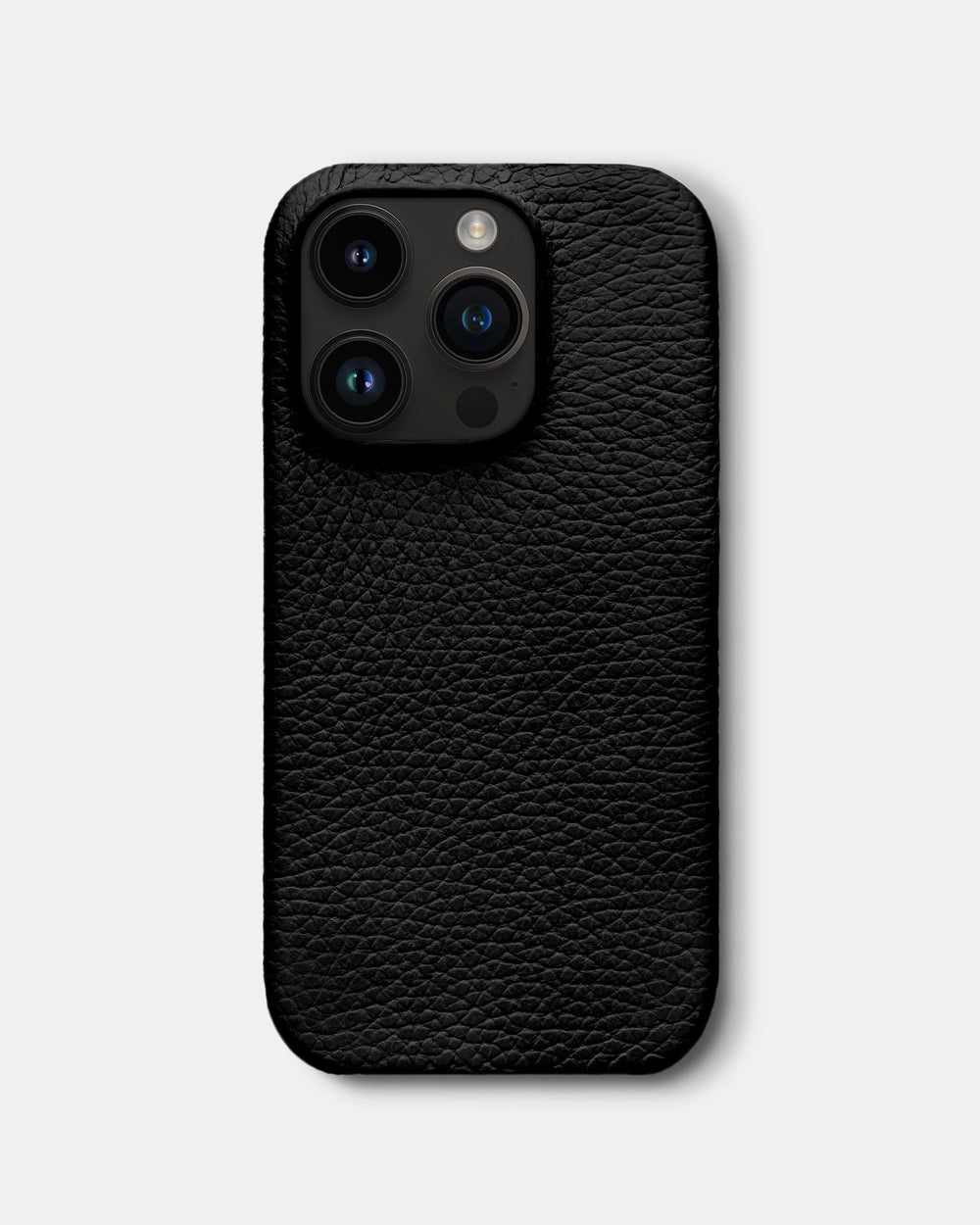 Black leather case for iPhone 14 Pro