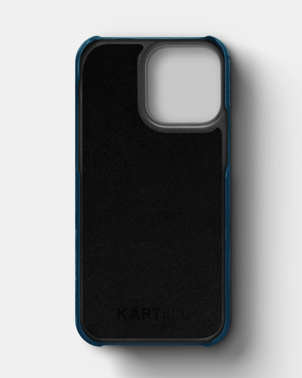 Blue alcantara case for iPhone 14 Pro Max