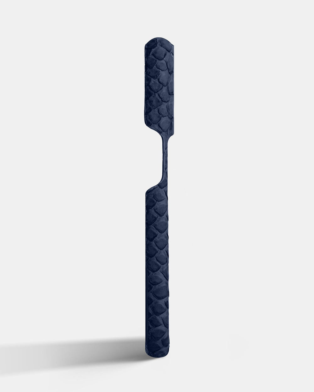 Leather case made of dark blue python for iPhone 16 Pro Max