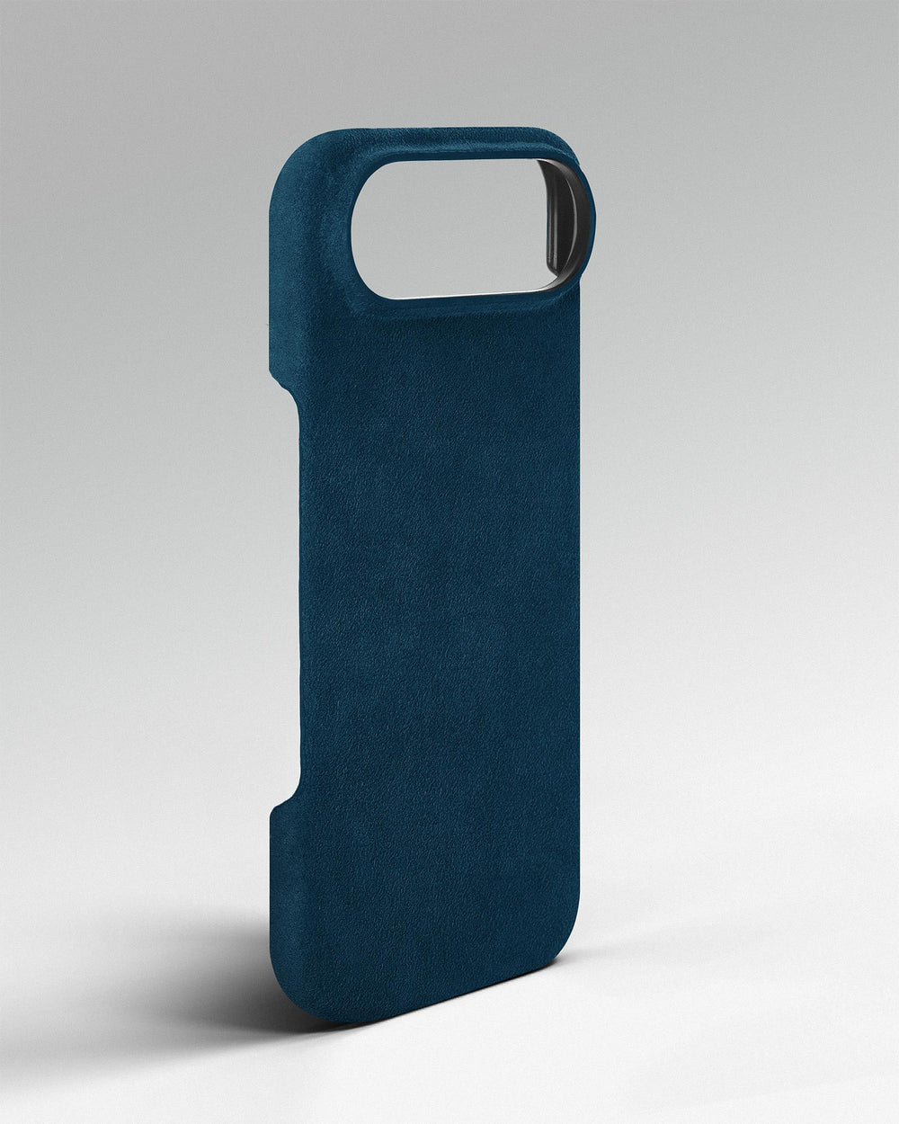 Blue Alcantara case for iPhone 17 Air