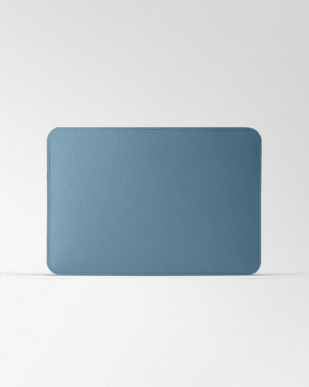 Minimalist Blue Leather Case for MacBook