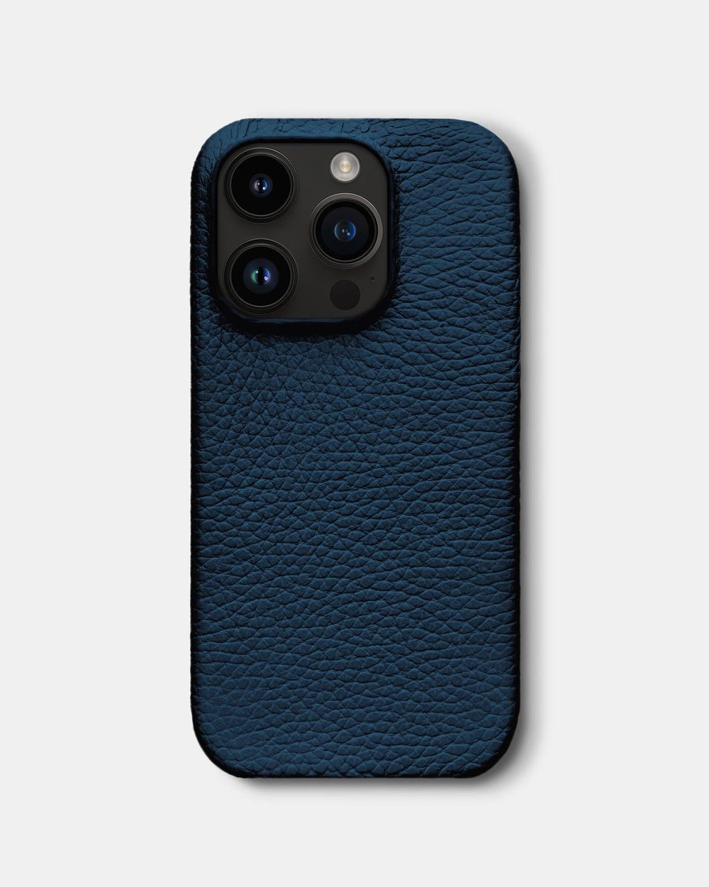 Dark blue leather case for iPhone 14 Pro