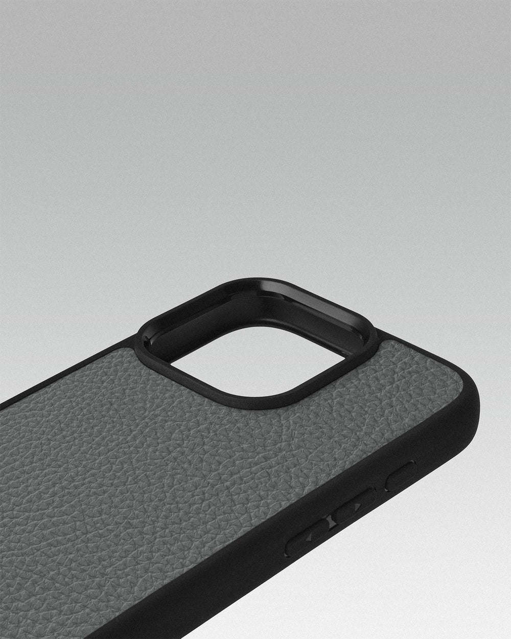 Чехол из серой телячьей кожи флотар для iPhone 16 Pro