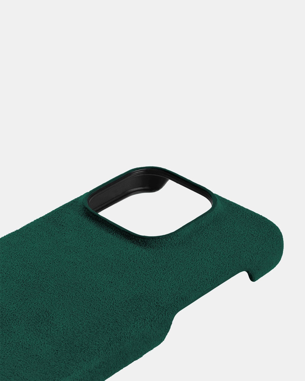 Green alcantara case for iPhone 14 Pro Max
