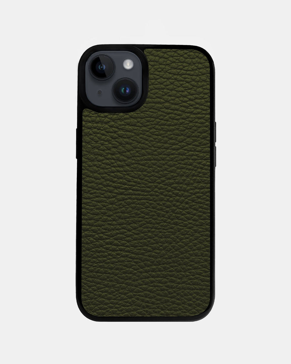 Чехол из зелёной телячьей кожи флотар для iPhone 14 Plus