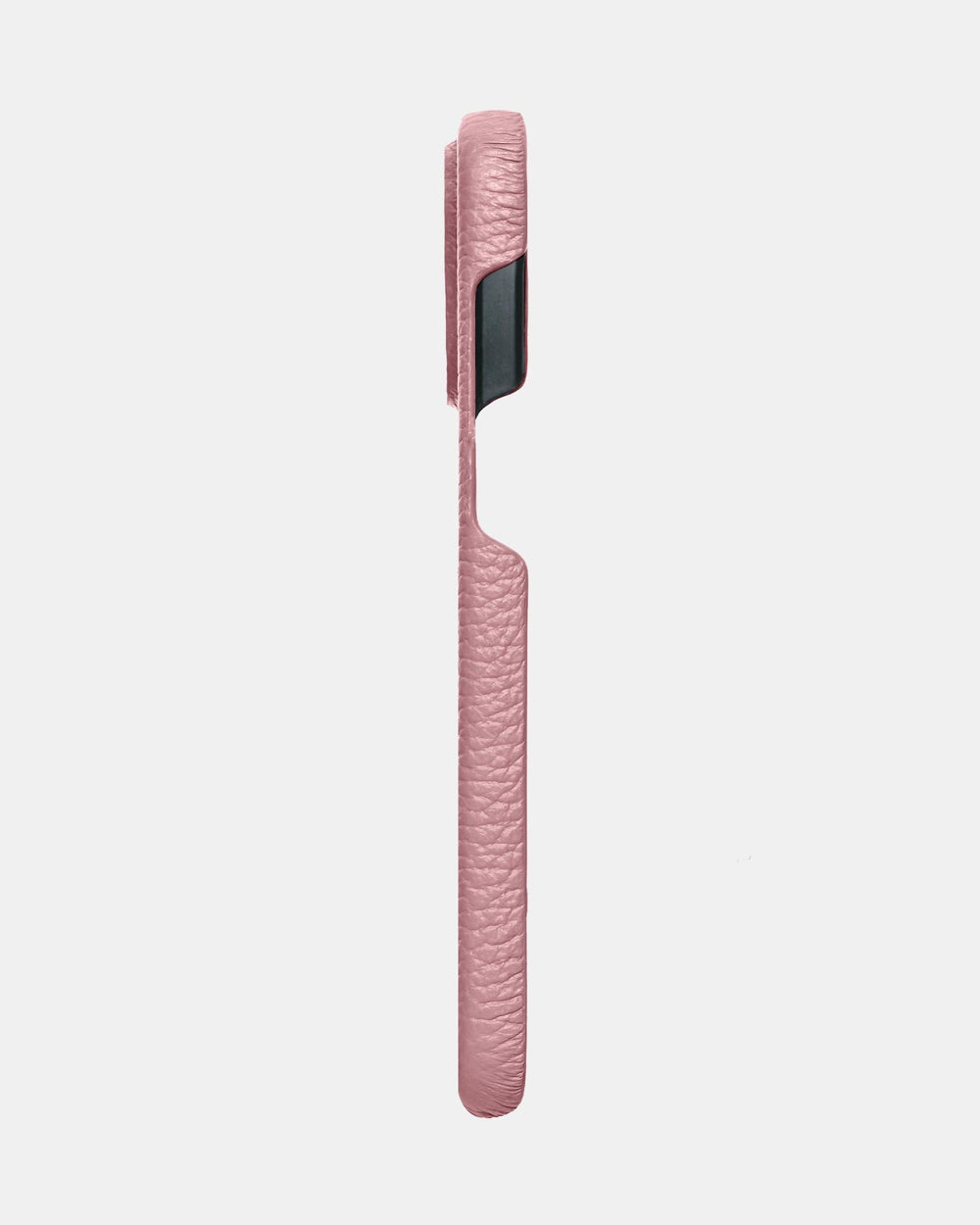 Рожевий шкіряний обтягнутий чохол для iPhone 14 Pro