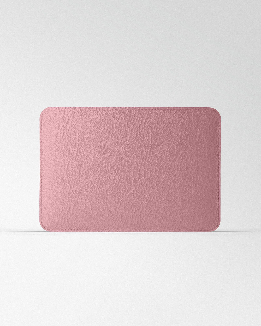 Minimalist pink leather case for MacBook