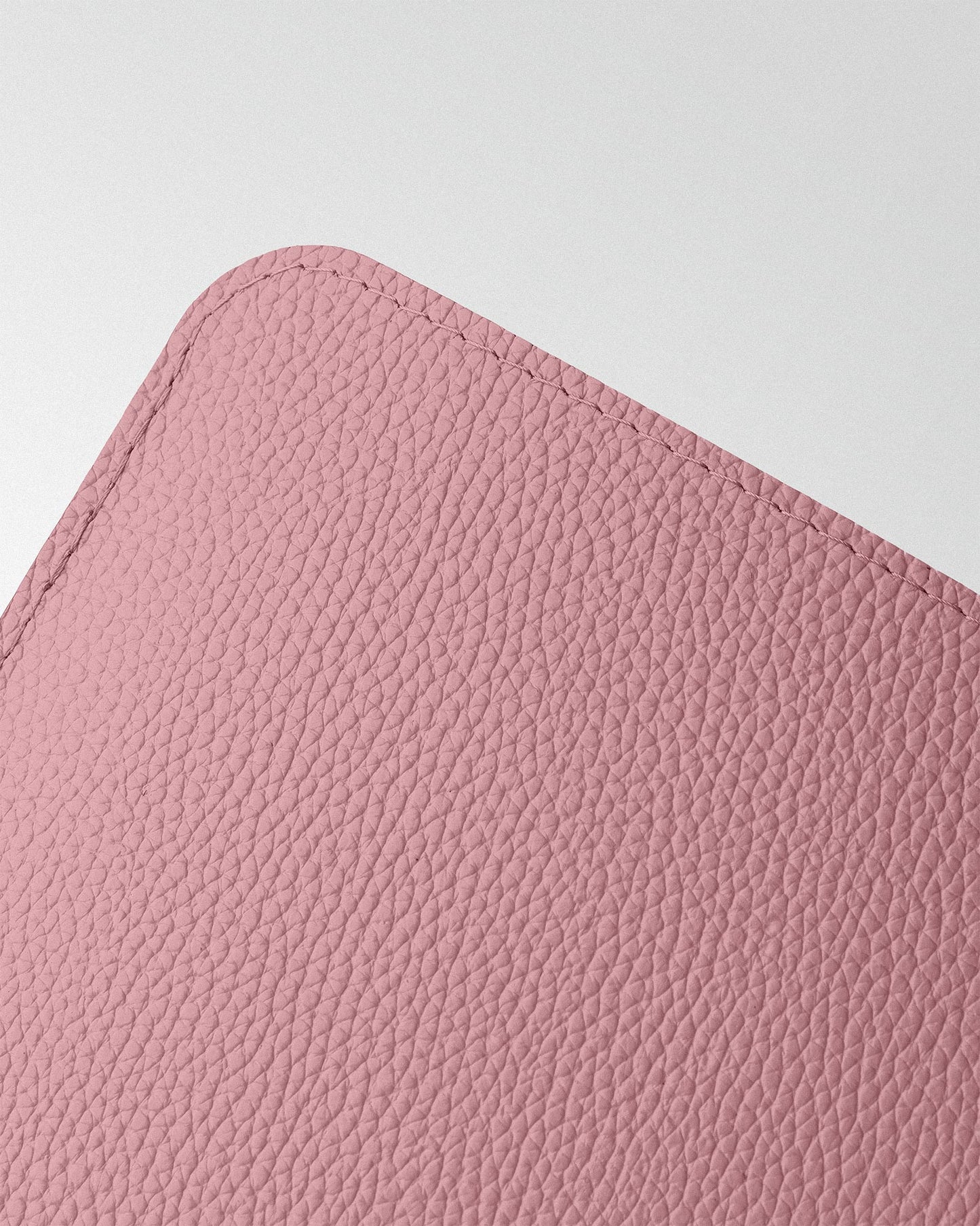 Minimalist pink leather case for MacBook
