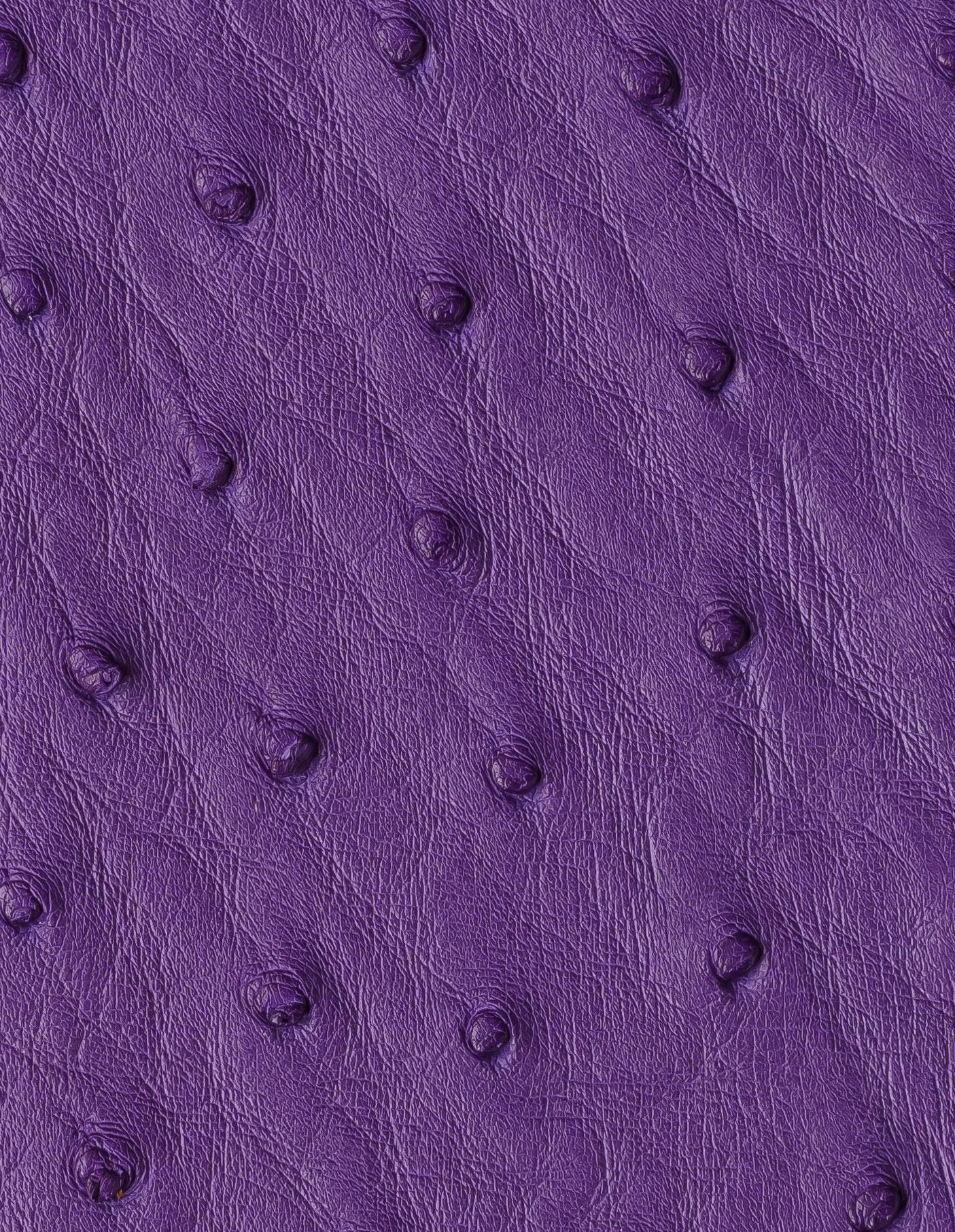 Purple ostrich leather case with follicles for iPhone 13 Pro Max
