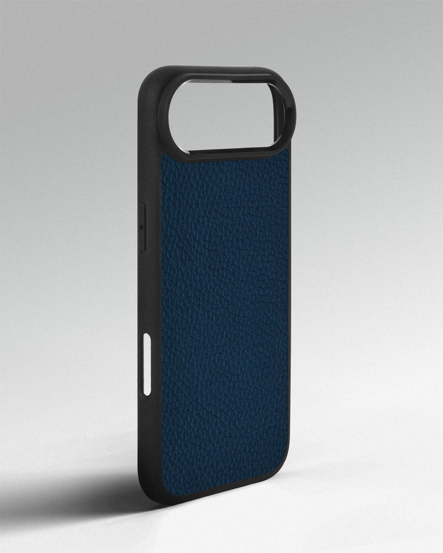 Navy blue calfskin floater case for iPhone 17 Air