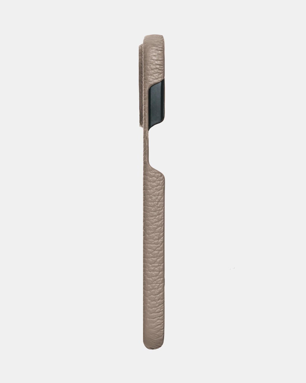 Бежевий шкіряний обтягнутий чохол для iPhone 15 Pro