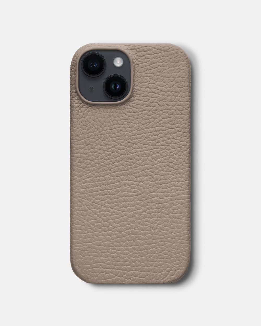 Бежевый кожаный чехол для iPhone 14