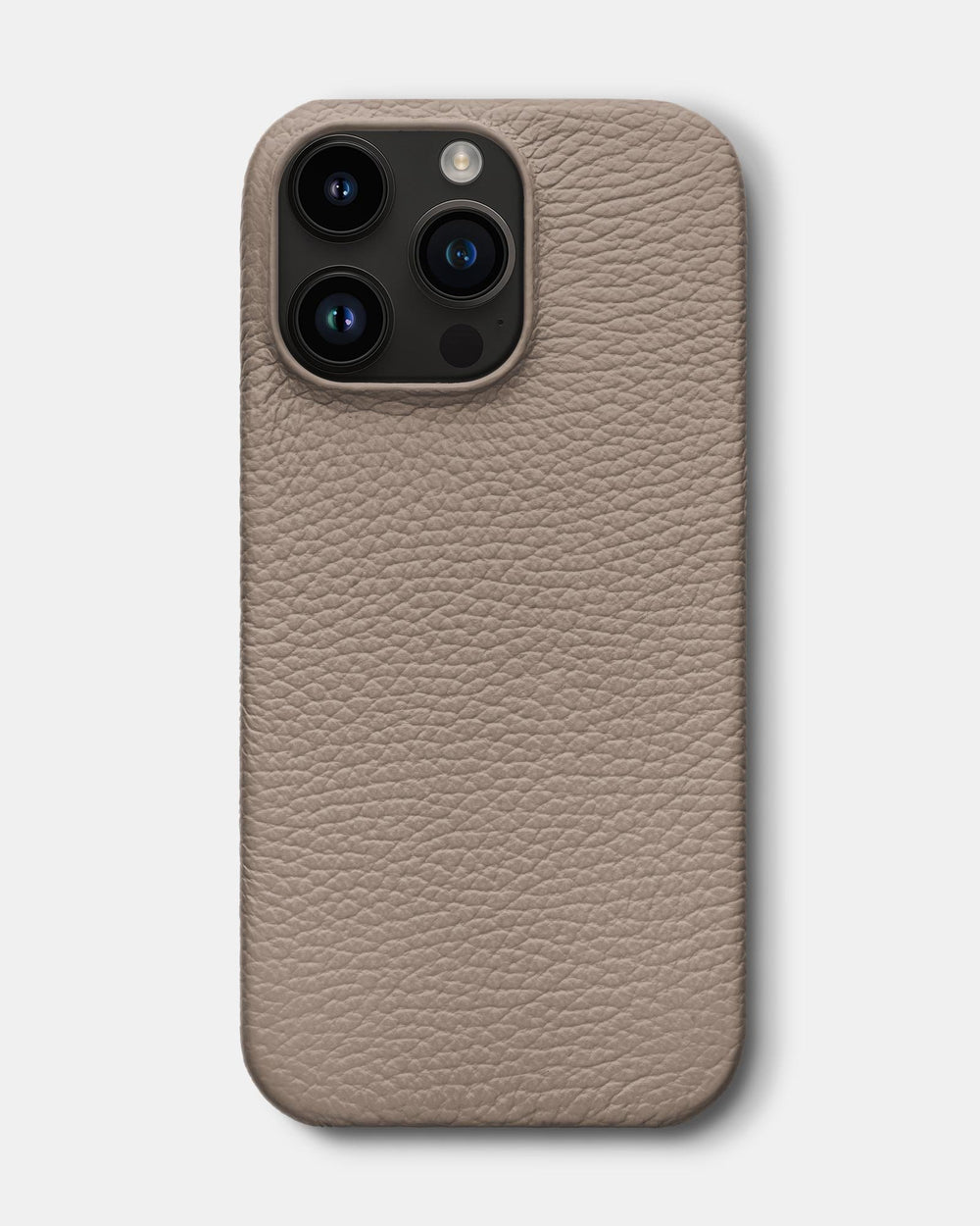 Бежевый кожаный чехол для iPhone 14 Pro Max