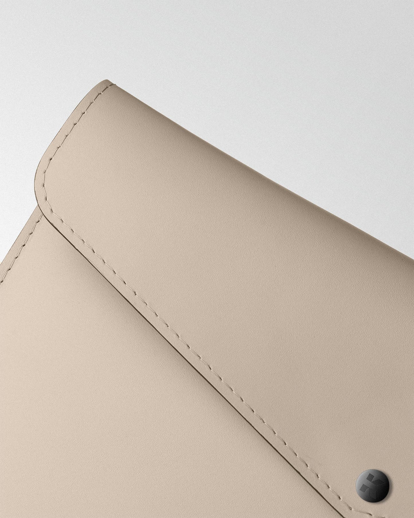 Beige Leather Envelope Case for MacBook
