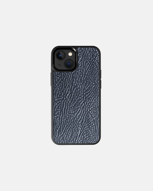 Чохол із темно-сірої шкіри акули для iPhone 13 Mini