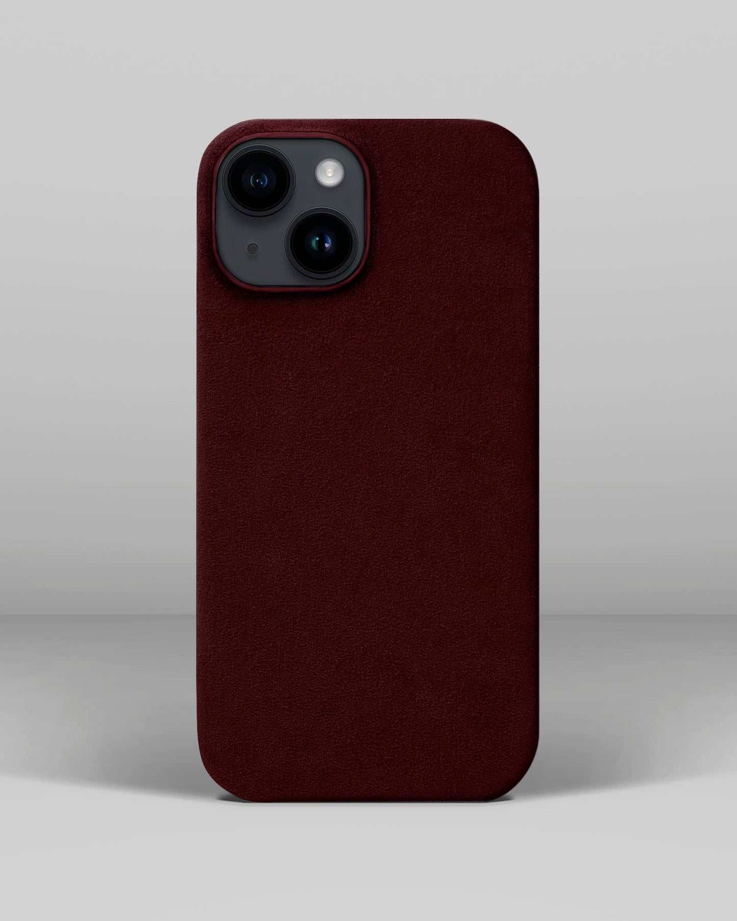 Red Alcantara Case for iPhone 14