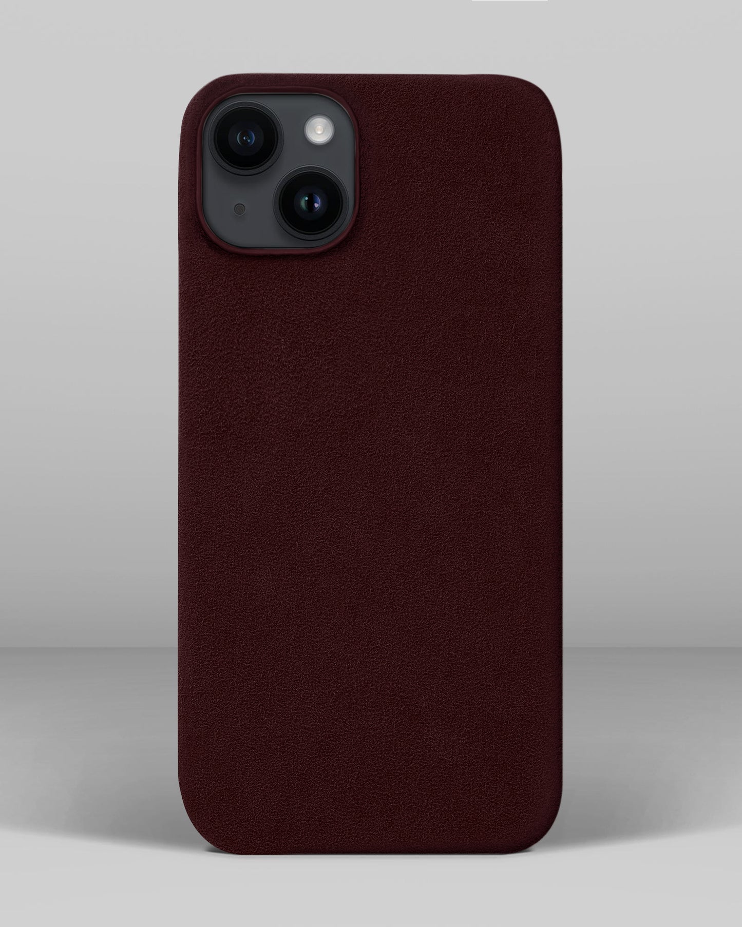 Red Alcantara Case for iPhone 14 Plus