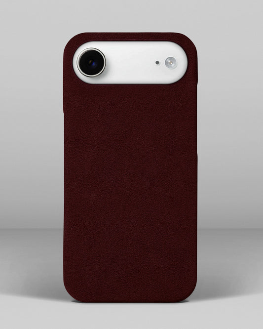 Red Alcantara case for iPhone 17 Air