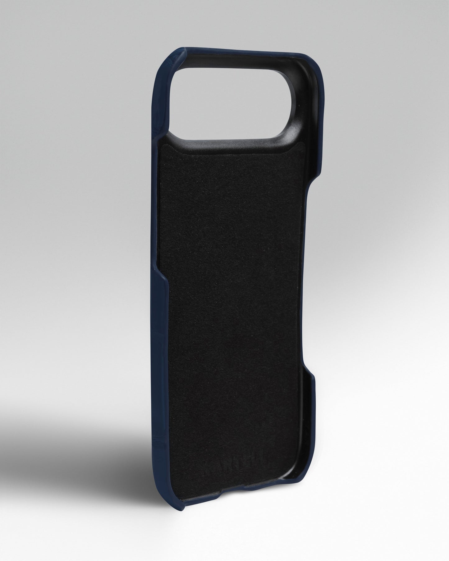 Темно-синій чохол обтягнутий шкірою крокодила для iPhone 17 Air