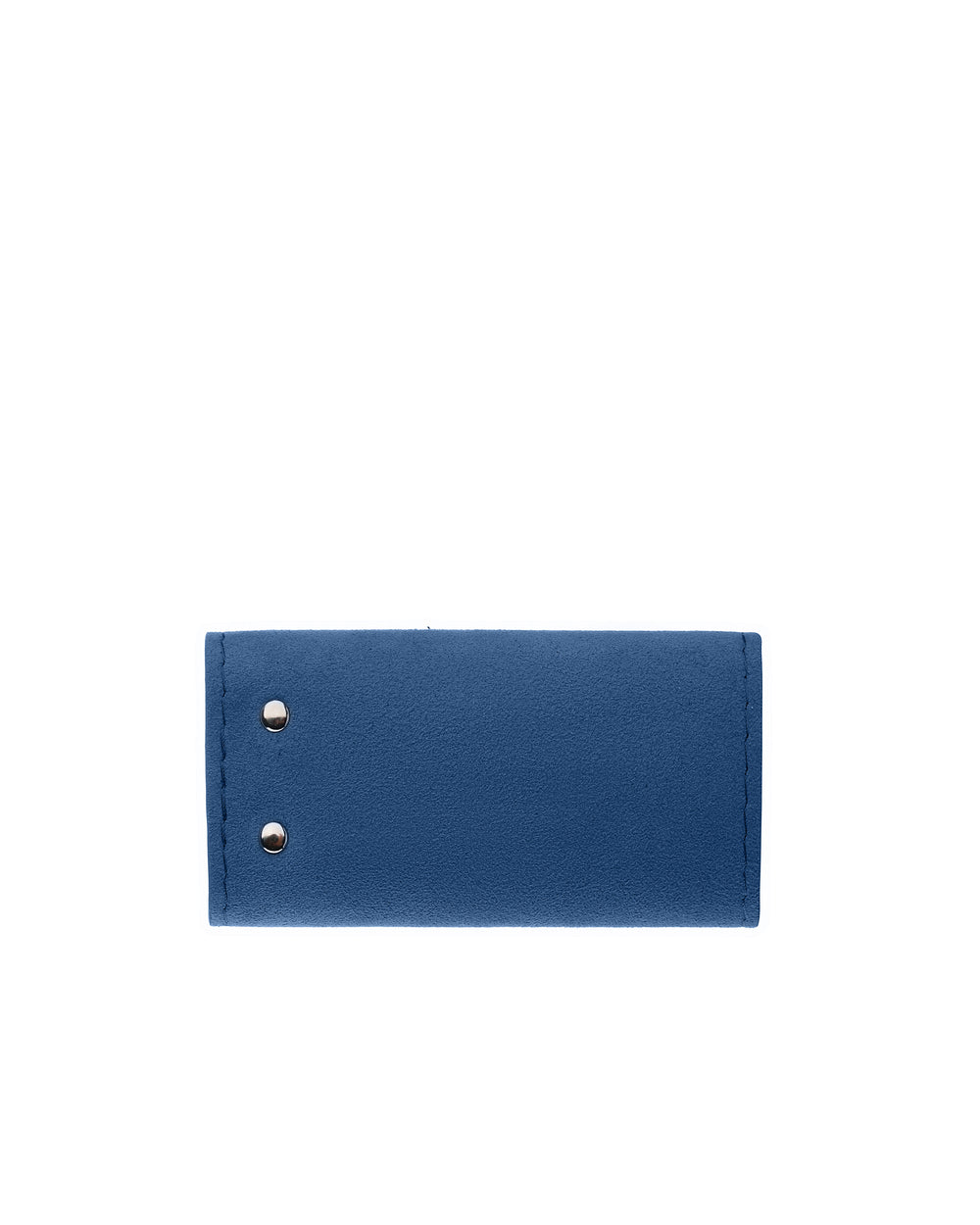 Key holder made of blue Alcantara