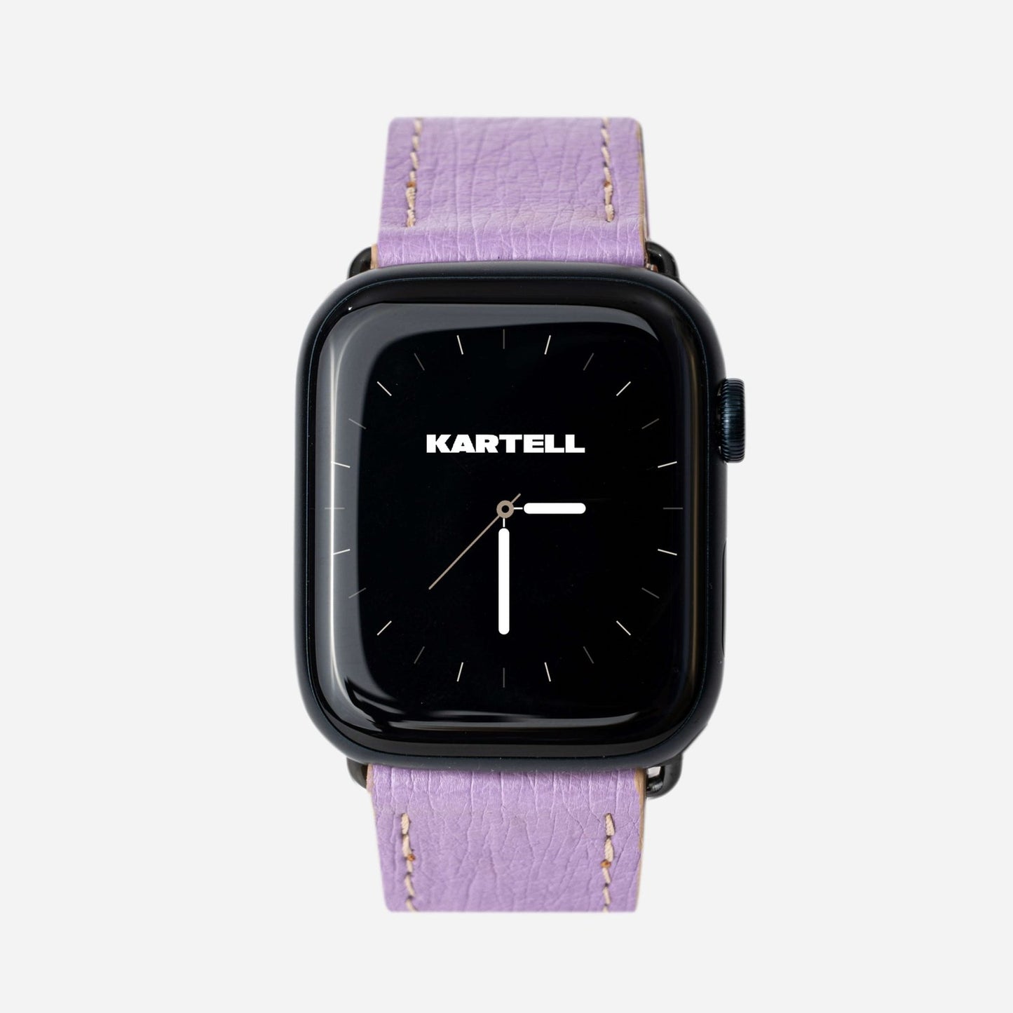 Ремінець для Apple Watch зі шкіри страуса в ліловому кольорі без фолікул