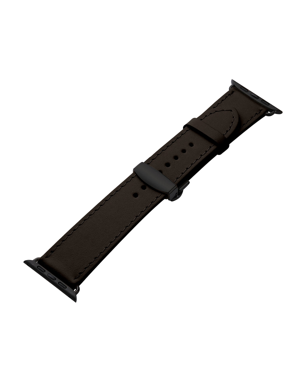 Apple Watch leather strap in brown