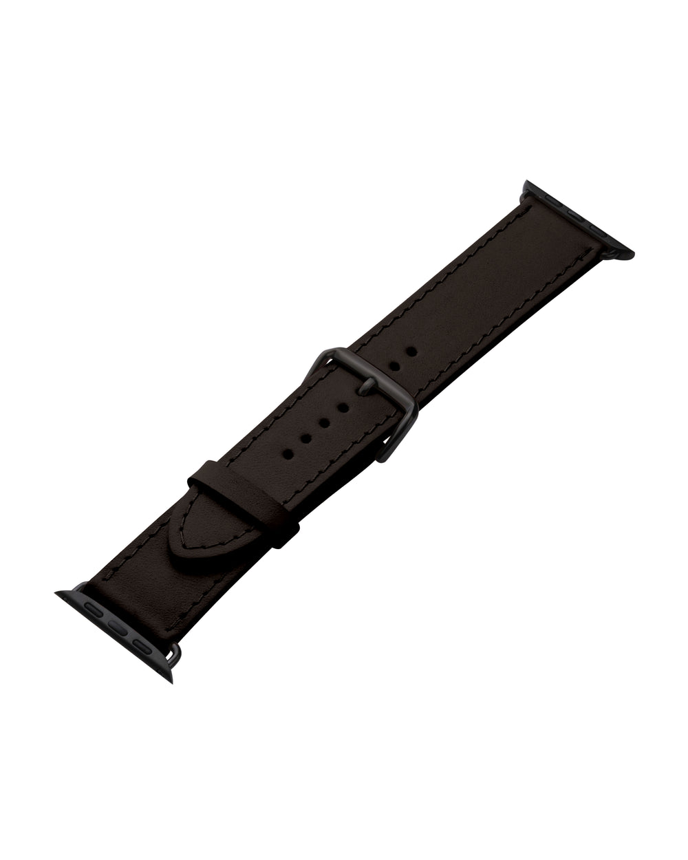 Apple Watch leather strap in brown