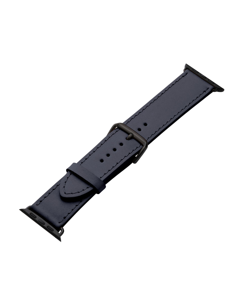 Apple Watch leather strap in blue