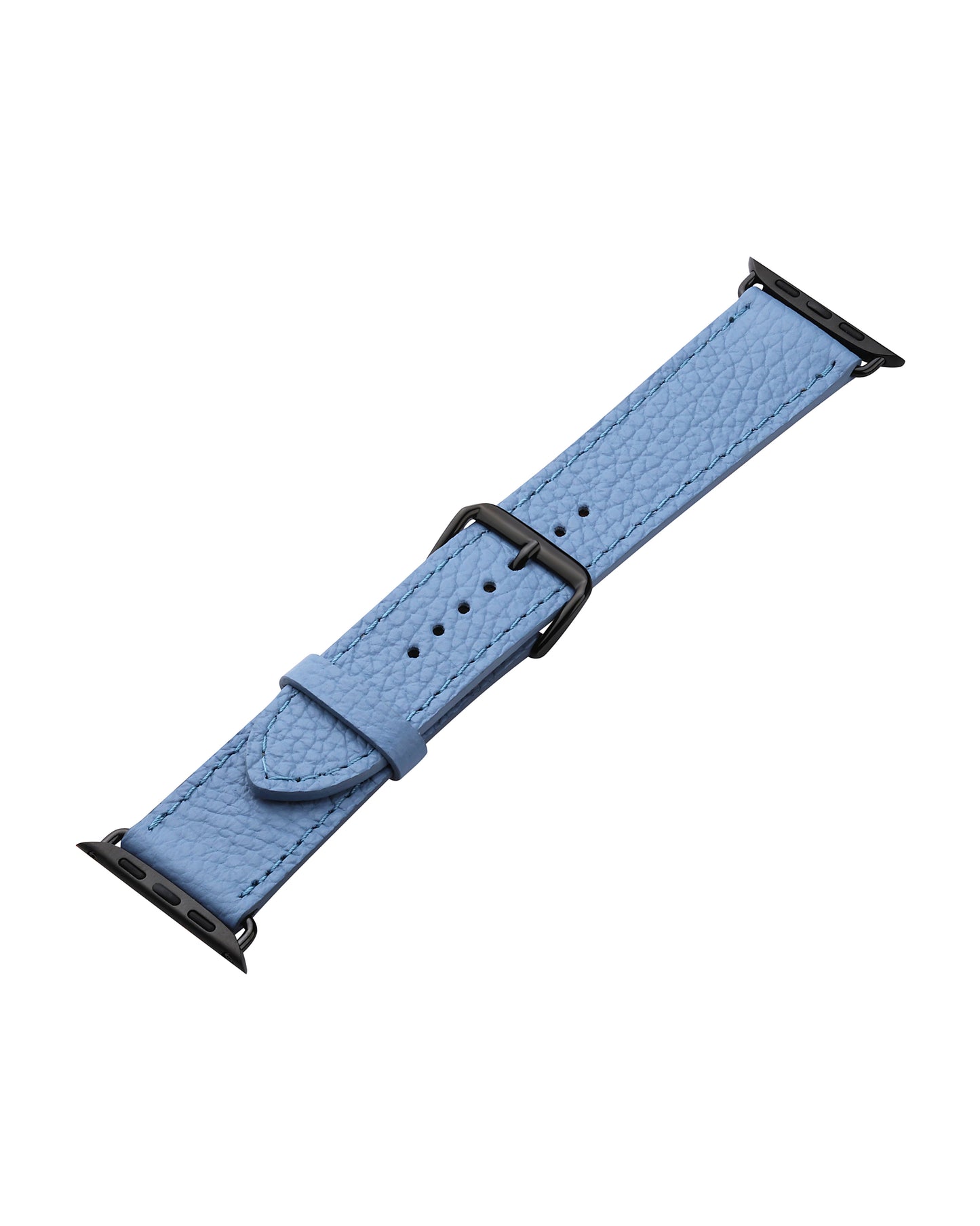 Strap for Apple Watch made of calf leather floater in turquoise color