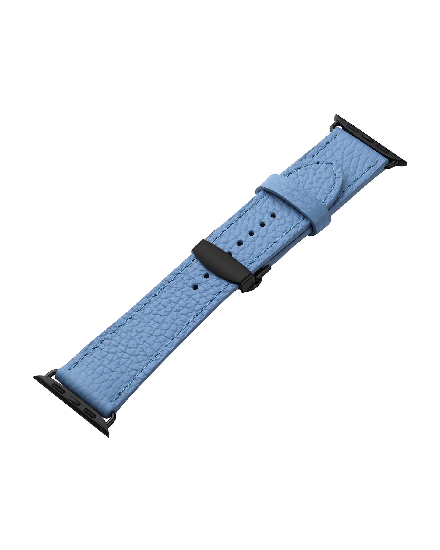 Strap for Apple Watch made of calf leather floater in turquoise color